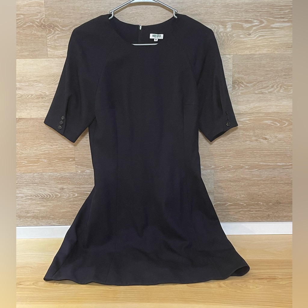 Kenzo Paris Navy Blue Dress Eu Size 36